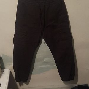 Levi's drawstring cargo pants with elastic bottoms